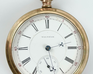 Antique Waltham Gold Plated 21 Jewel Mechanical Pocket Watch
