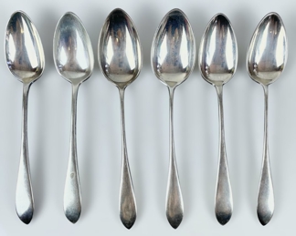 112 Grams Fine ST Sterling Silver Spoons Set Of 6
