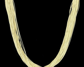 55 Grams Fine Liquid Silver Multi Strand 22� Necklace
