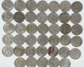 40 1972-1978 U.S. Eisenhower Dollar Coins: 11 Are Bicentennial
