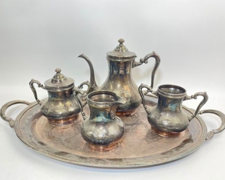 Vintage AMERICAN SILVER CO BRISTOL CT 140 Silver plated complete tea/ coffee set

