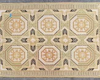 Vintage Aubusson Needlework Area Rug with a Classical Design
