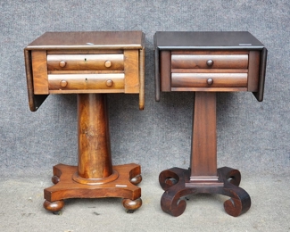 Pair Fantastic Empire 2 Drawer Side Tables
