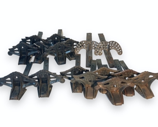 16 Early 1900s Cast Iron Snow Birds - 9 S&S Mfg Co 1906, 5 S&S 1923, and 2 Unstamped
