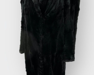 GORGEOUS VINTAGE REAL RABBIT FUR COAT A HARRIS AND CO DALLAS
