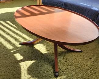 Vintage Oval Coffee Table 