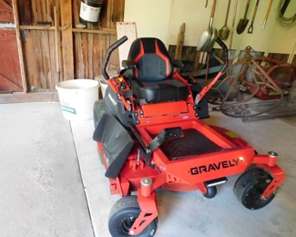 2023 Gravely ZT/XL 52" Zero Turn Lawn Mower, 23 horsepower Kawasaki Engine, 27 hours, (like new)