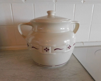 Longaberger Traditions Red Cookie Jar