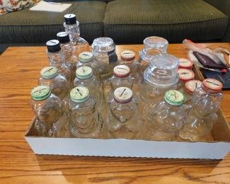 Vintage Glass Jar Banks