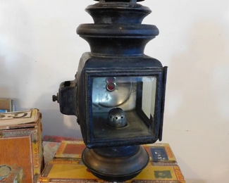 Vintage Oil Light Marked "Ford JNO W. Brown MFG. Co. Model 110 Columbus O." In good condition does not have a wick. This is off a Ford Model T. 1900's