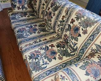 Floral Blue/Cream Sofa 