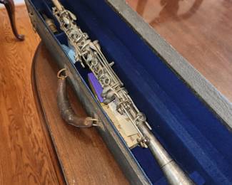 Vintage Silver Plated Clarient in Case