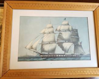 Vintage Sailing Ship Print 