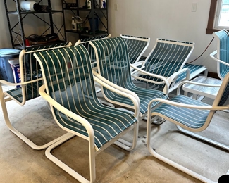 Complete Outdoor Set, Table, 6 Chairs, 2 Loungers 