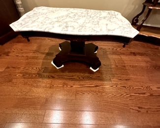 Marble Top Table Antique (Carrara Marble) Coffee Table 