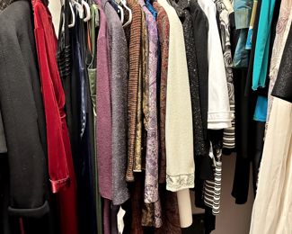 The designer clothing, purses, and shoes are a must see for anyone who is a fashionista!!&nbsp;So many items that are brand new!!&nbsp;&nbsp;Designer names: Armani, Ann Taylor, Chaus, Dana & Karen. St. John, Talbots, Kay Unger, Eric Stewart, Chico's, Debra Laws, Ann Taylor Loft, Ll Bean, Nordstrom, Gianni, INC., Trilogy, Jones NY, Tessera, Cache, Tahari, Al Fan, Kate Hill, Adrienne Vittadini, and many other designer names.