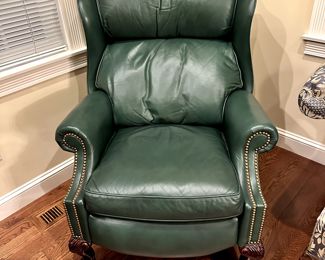 Hickory Gorgeous Leather Reclining Chair 