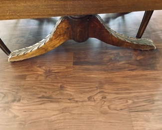 Duncan Phyfe Style Mahogany Drop Leaf Dining/Breakfast Table w/Chairs.