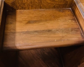 Antique Waterfall Vanity with Mirror.