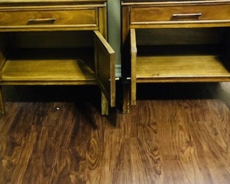 Bohemian Chic Wood Nightstands.