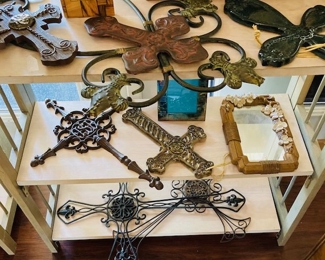 Large Collection of Decorative Crosses.