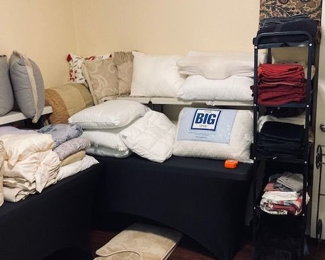 Pillows and Linens.