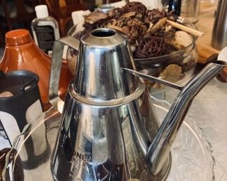 Stainless Steel Teapot.