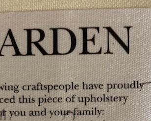 Harden Furniture Button Back Wing Chair w/Ottoman.