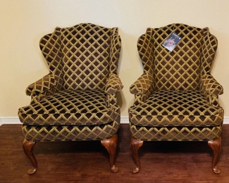 2 Harden Wing Back Chairs.