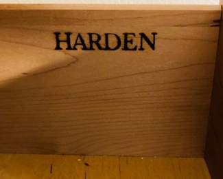 Hardin Furniture 6 Drawer High Boy Dresser. H 65" x W 40" x D 21 1/2". 2 Available. Exceptional Condition. 