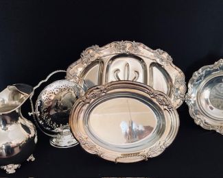 Fine Silverplate Serving Set.