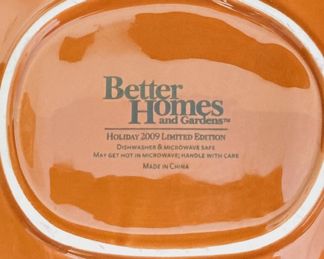 Vintage Better Homes and Gardens Heritage Collection Pumpkin Design Plates and Bowls.