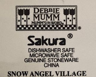 Sakura Debbie Mumm Plates. Each Plate Has a Separate Set.