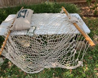 Authentic Hand Made Pawley's Island Rope Hammock. Never Used. Top Condition.
