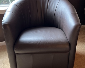 Copenhagen Natuzzi  Barrel Chairs pair