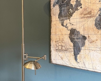 Dual Light Torchiere and Task Lighting x 2