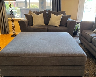 Living Spaces Sofa, Loveseat and Oversized Ottoman