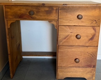 Vintage Pine Desk 