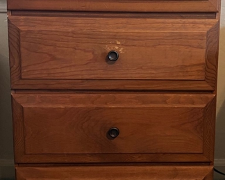 Pine 4-Drawer Nightstand