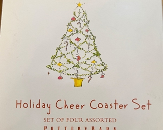 Pottery Barn Coasters Christmas