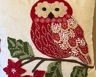 Christmas Owl Pillow