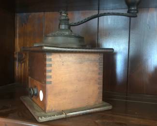 Antique coffee grinder