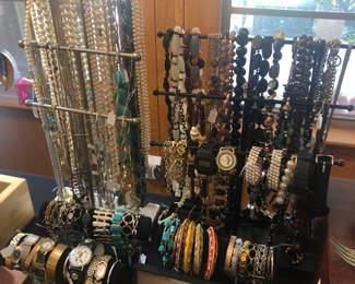 Costume jewelry and watches