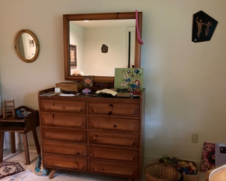 MCM dresser and mirror