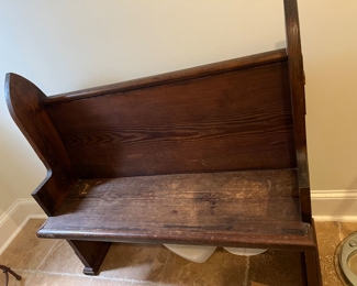 Church pew great size small enough to go anywhere