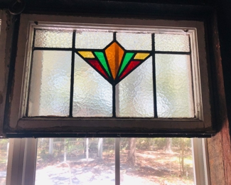 1920’s Victorian stain glass window