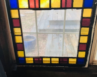 1920’s Victorian stain glass window