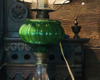 Beautiful electrified oil lamp