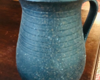 Black speckle pottery pitcher