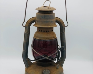 Diets little wizard red glass RR lantern